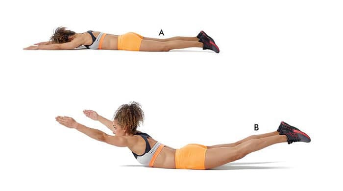 superman holds help strengthen your back muscles