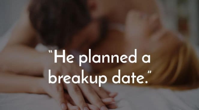 A couple having breakup sex