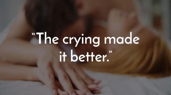 A couple having breakup sex